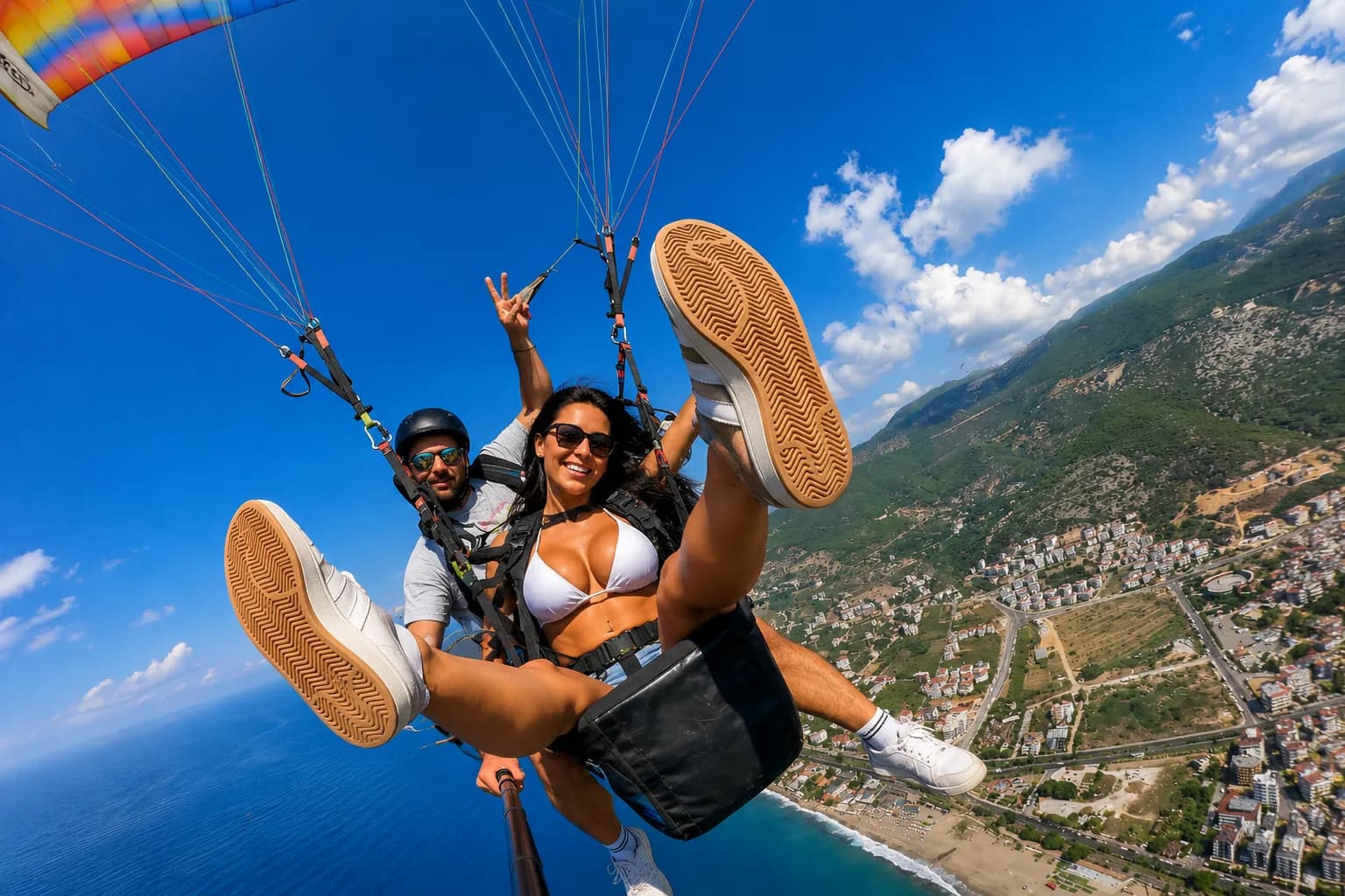 Alanya: Tandem Paragliding with Hotel Pickup