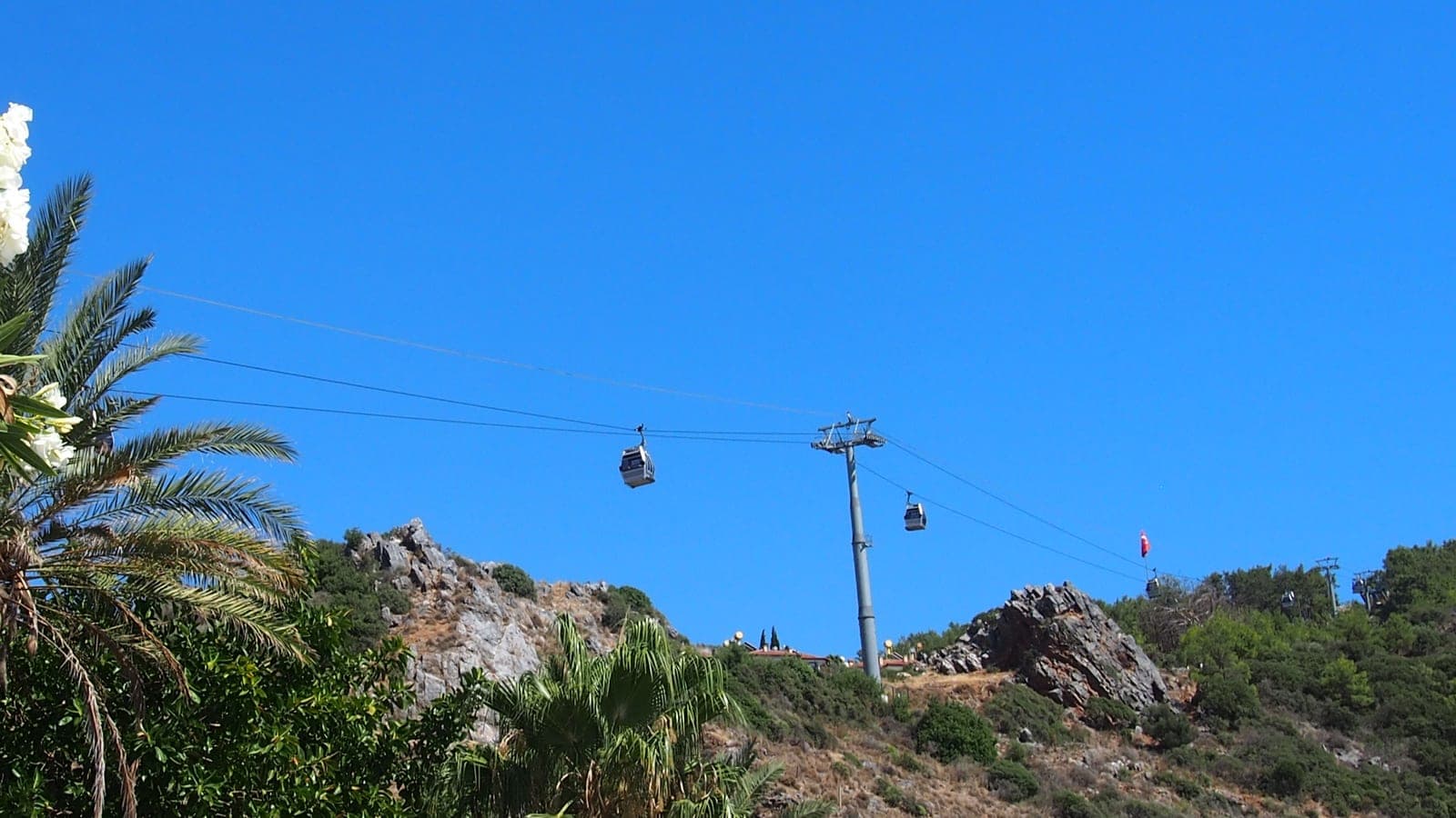 Die Seilbahn zum Burgberg von Alanya